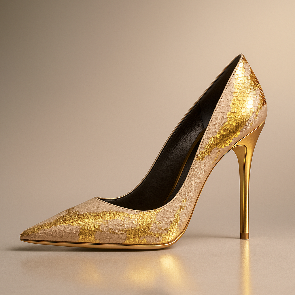 Aurelia | Snakeskin Stiletto Heels